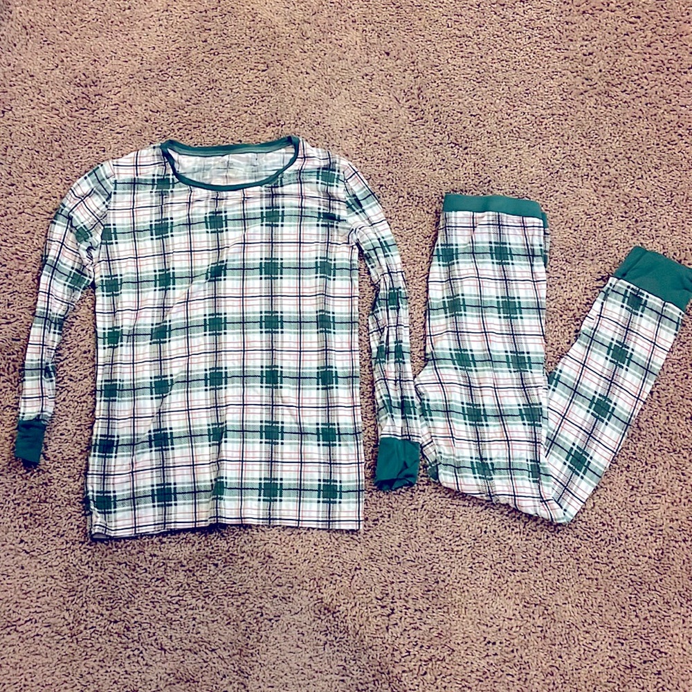 Little Sleepies - Size 16 - Christmas Green Plaid